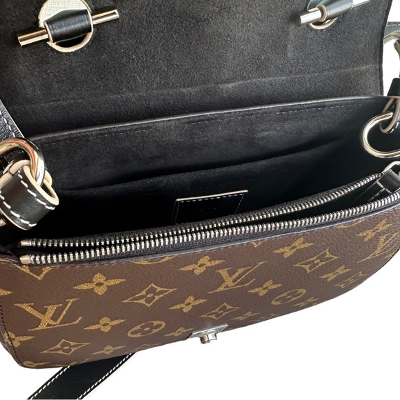 Louis Vuitton Chain It Top Handle Bag Monogram Canvas Leather PM Black Brown - Picture 11 of 12